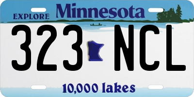 MN license plate 323NCL