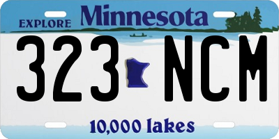 MN license plate 323NCM