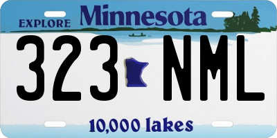 MN license plate 323NML
