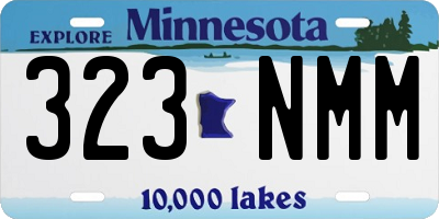 MN license plate 323NMM