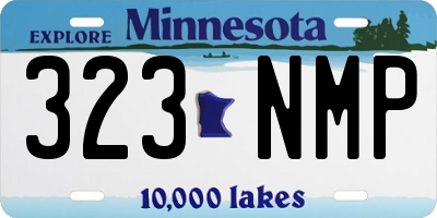 MN license plate 323NMP