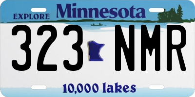 MN license plate 323NMR