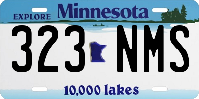 MN license plate 323NMS