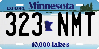 MN license plate 323NMT