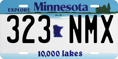 MN license plate 323NMX