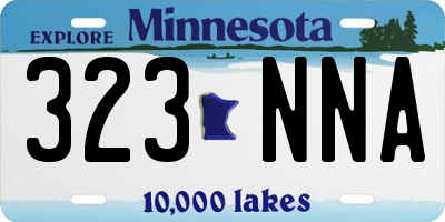 MN license plate 323NNA