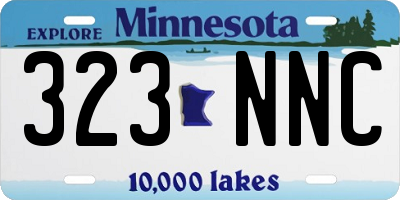 MN license plate 323NNC