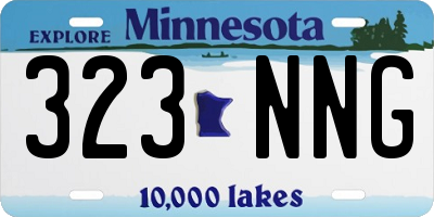 MN license plate 323NNG