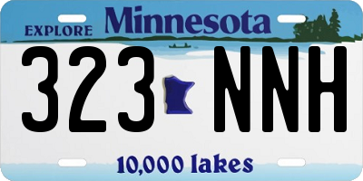 MN license plate 323NNH