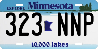 MN license plate 323NNP