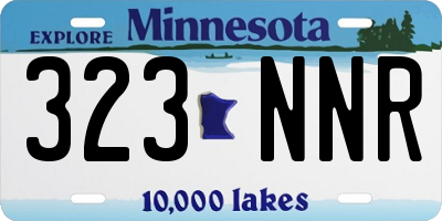 MN license plate 323NNR