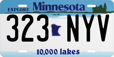 MN license plate 323NYV