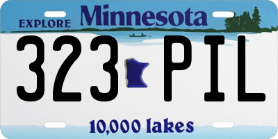 MN license plate 323PIL