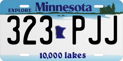 MN license plate 323PJJ