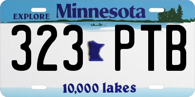 MN license plate 323PTB