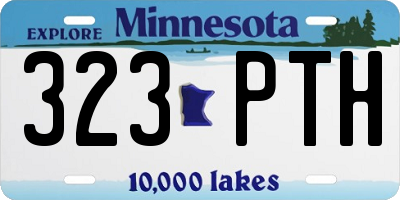 MN license plate 323PTH