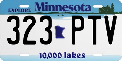 MN license plate 323PTV