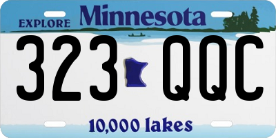 MN license plate 323QQC