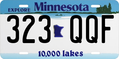 MN license plate 323QQF