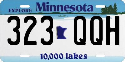 MN license plate 323QQH