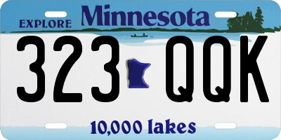 MN license plate 323QQK