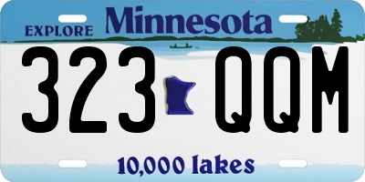 MN license plate 323QQM