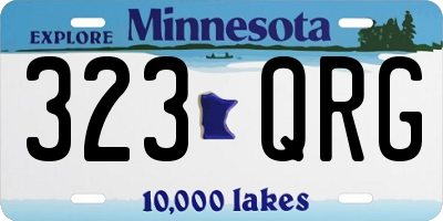 MN license plate 323QRG