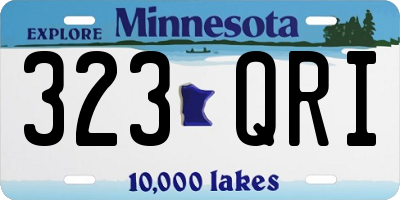 MN license plate 323QRI