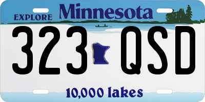 MN license plate 323QSD