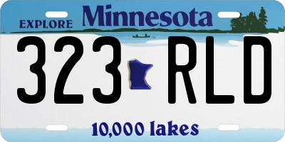 MN license plate 323RLD