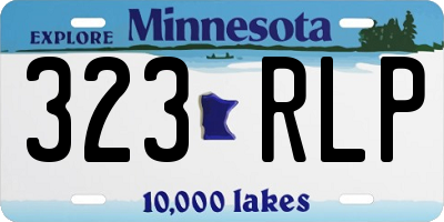 MN license plate 323RLP