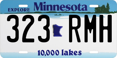 MN license plate 323RMH