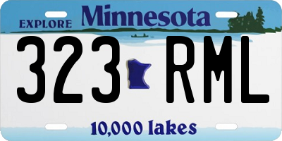 MN license plate 323RML