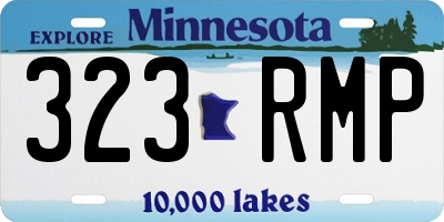 MN license plate 323RMP