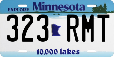 MN license plate 323RMT