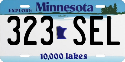 MN license plate 323SEL