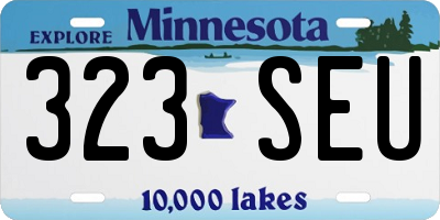 MN license plate 323SEU