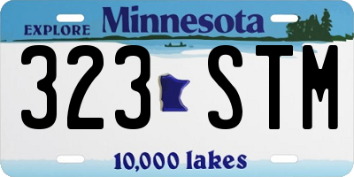 MN license plate 323STM