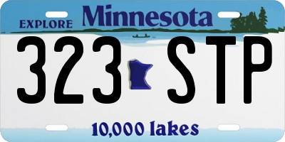 MN license plate 323STP