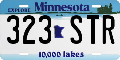 MN license plate 323STR