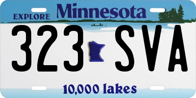 MN license plate 323SVA