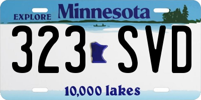 MN license plate 323SVD