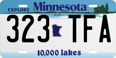 MN license plate 323TFA