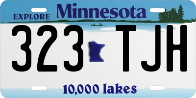 MN license plate 323TJH