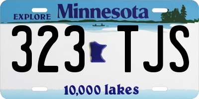 MN license plate 323TJS