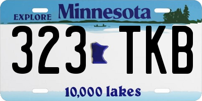 MN license plate 323TKB