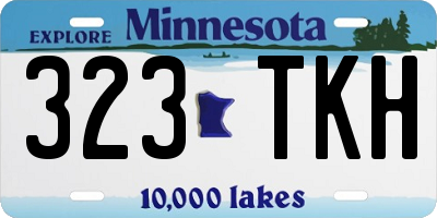 MN license plate 323TKH