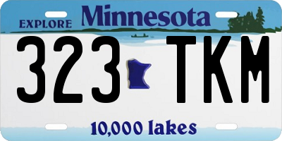 MN license plate 323TKM