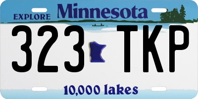 MN license plate 323TKP