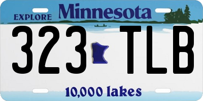 MN license plate 323TLB